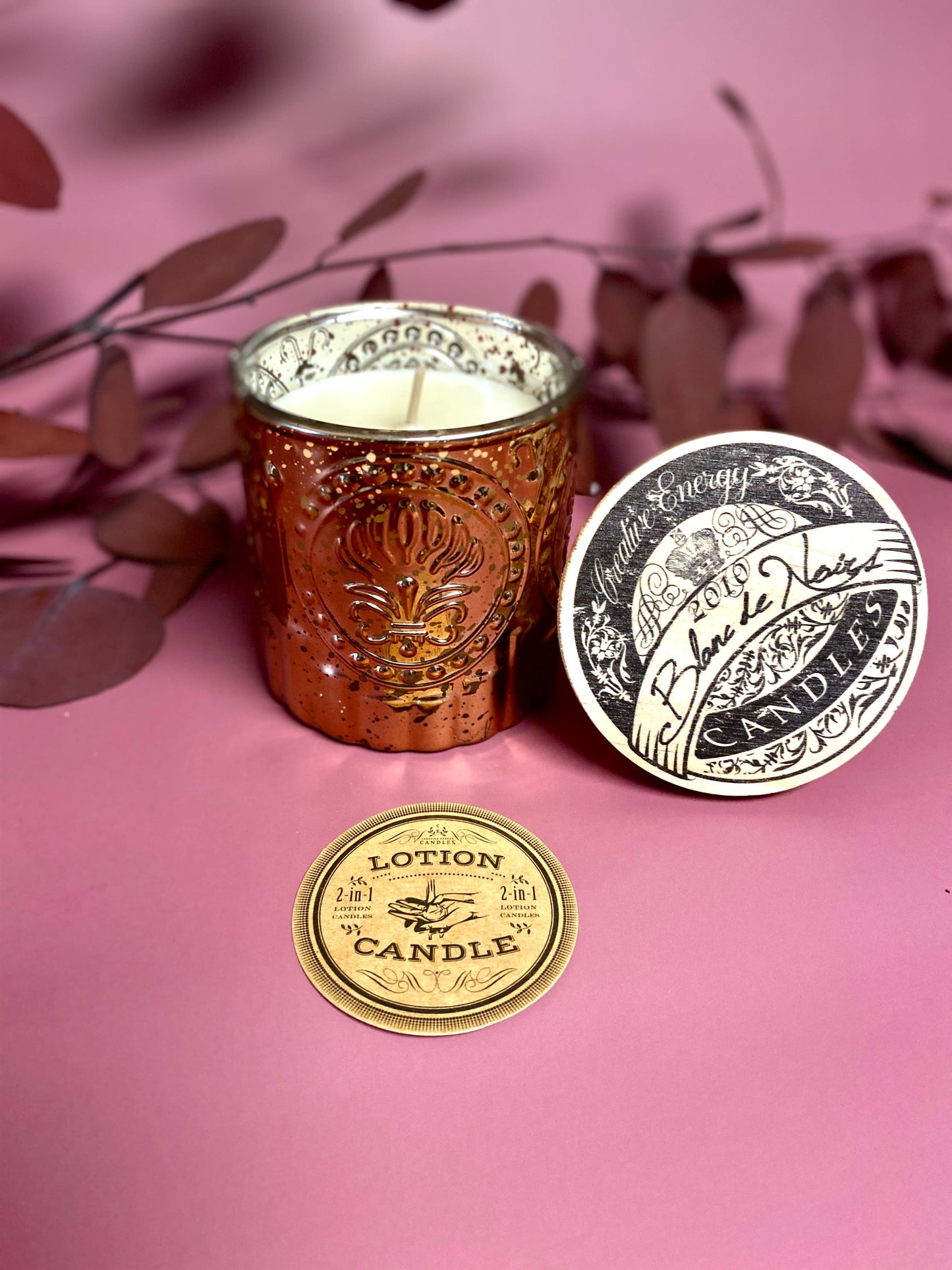 Petite Champagne Series | 2-in-1 Soy Lotion Candles: Champagne Reserve (Gold)