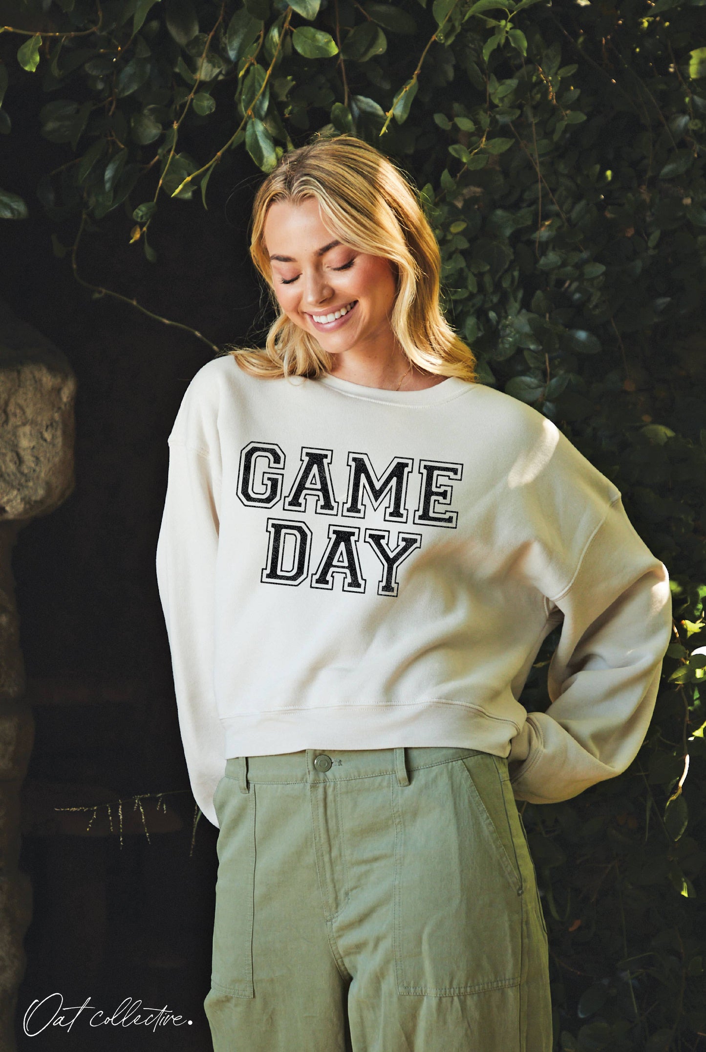 GAME DAY Mid Graphic Sweatshirt : HEATHER MIDNIGHT / S