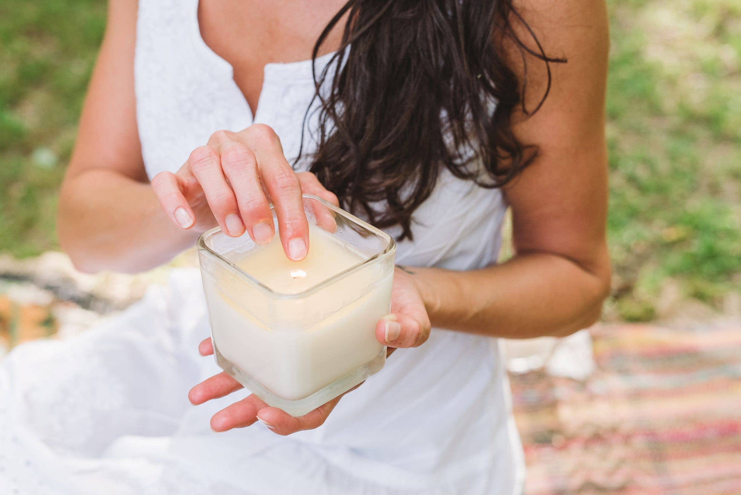Peppermint & Eucalyptus: 2-in-1 Soy Lotion Candle: Medium - 6 oz