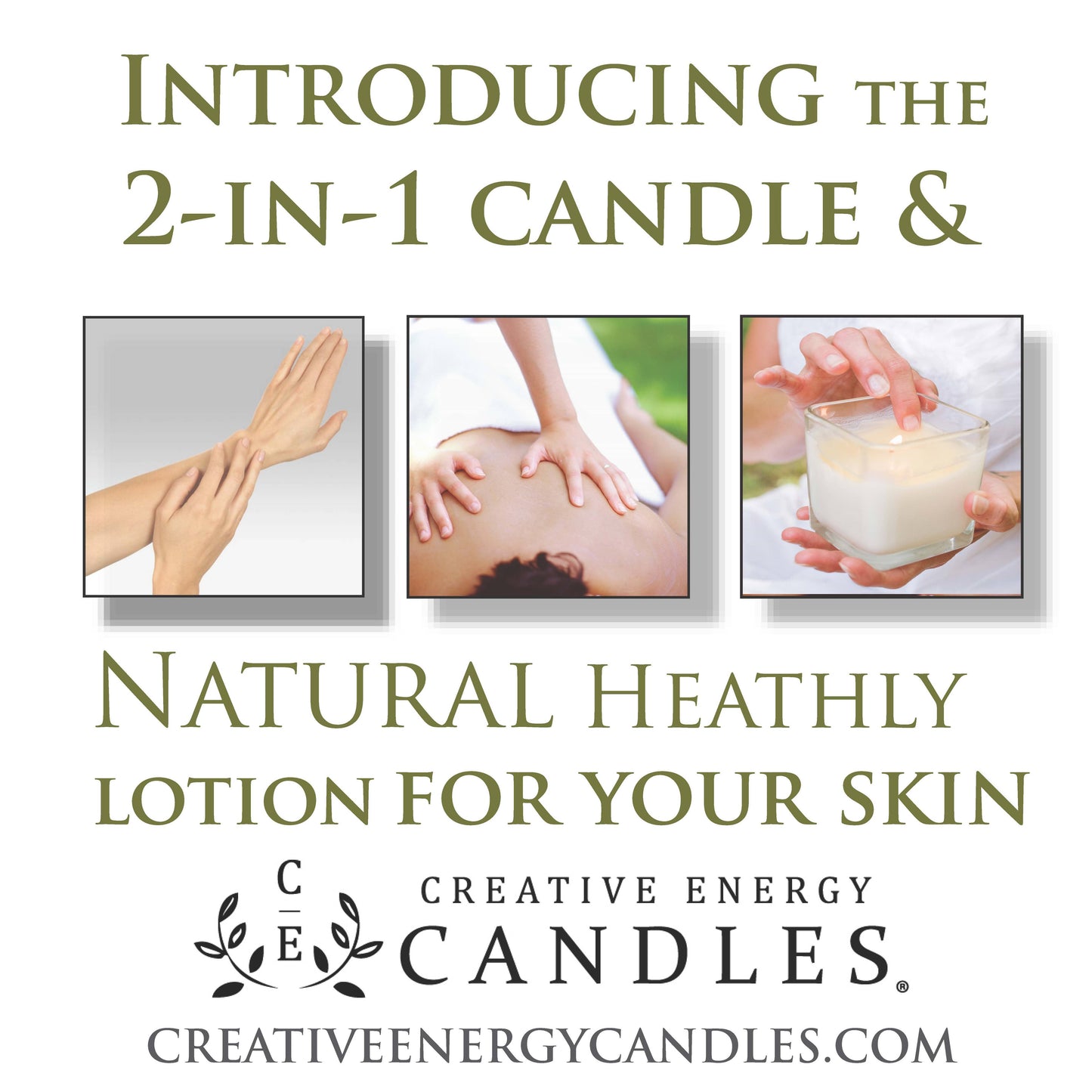 Peppermint & Eucalyptus: 2-in-1 Soy Lotion Candle: Medium - 6 oz