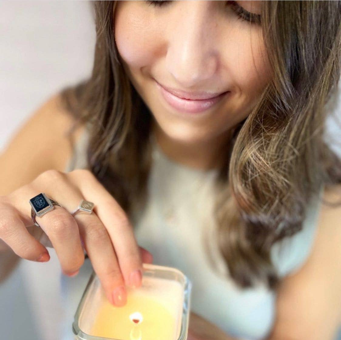 Peppermint & Eucalyptus: 2-in-1 Soy Lotion Candle: Medium - 6 oz
