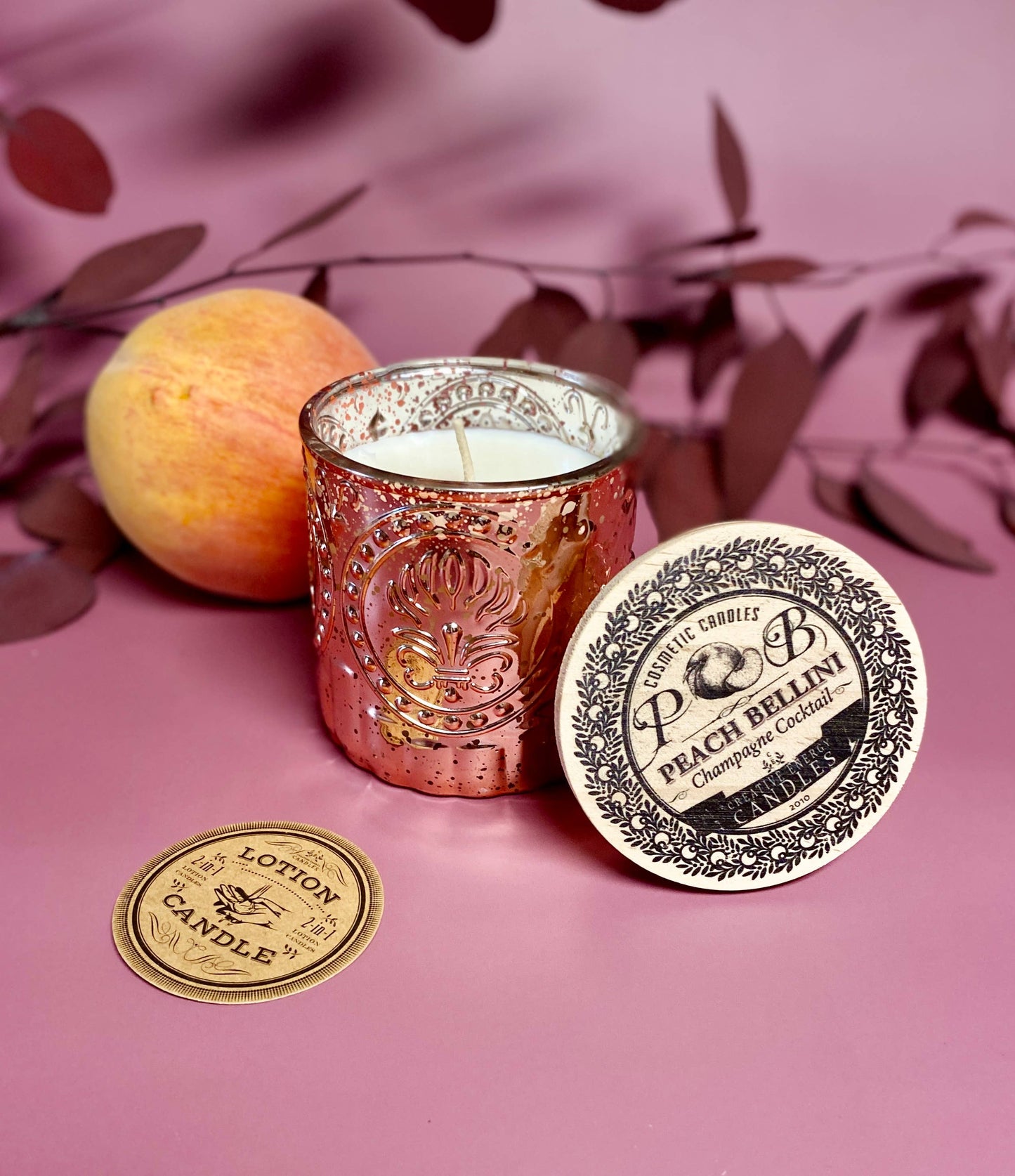 Petite Champagne Series | 2-in-1 Soy Lotion Candles: Champagne Reserve (Gold)