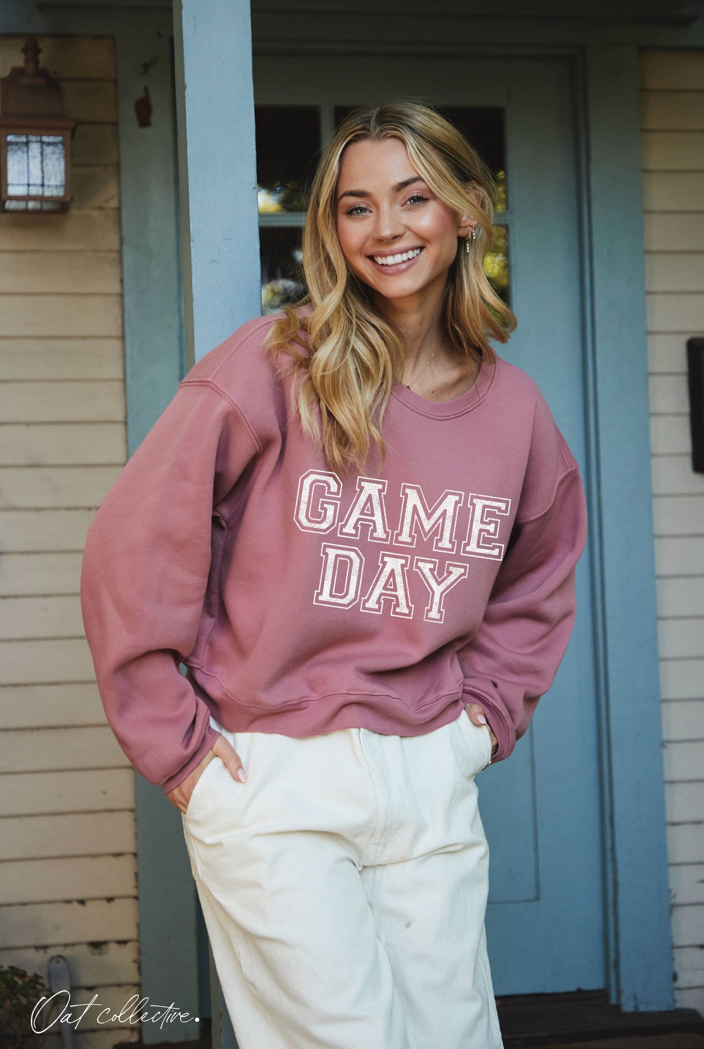 GAME DAY Mid Graphic Sweatshirt : HEATHER MIDNIGHT / S