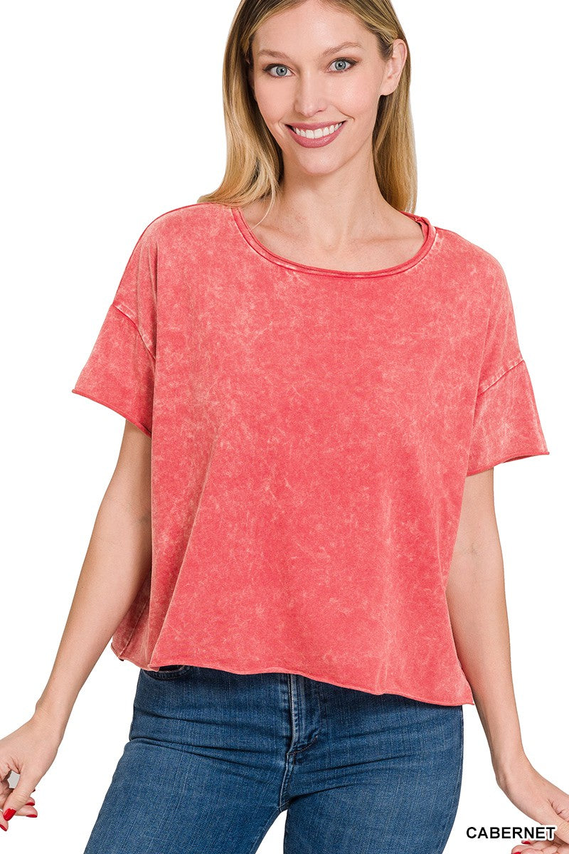 Red Cropped Tee