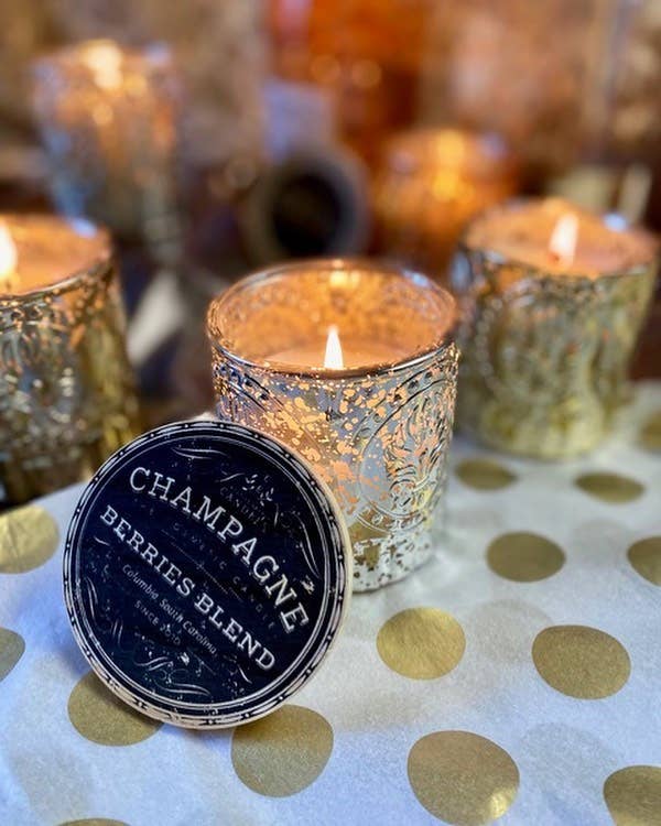 Petite Champagne Series | 2-in-1 Soy Lotion Candles: Champagne Reserve (Gold)