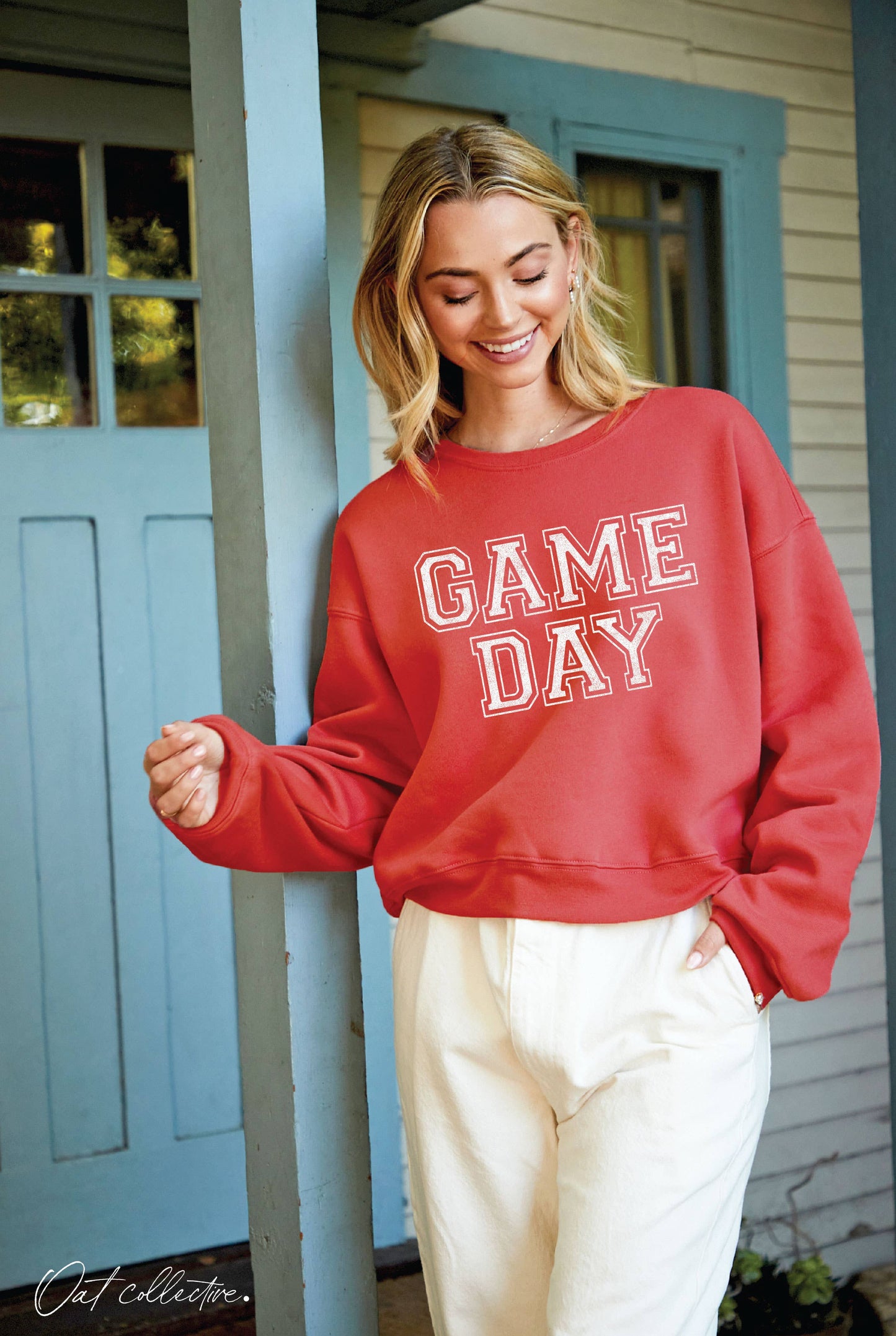 GAME DAY Mid Graphic Sweatshirt : HEATHER MIDNIGHT / S
