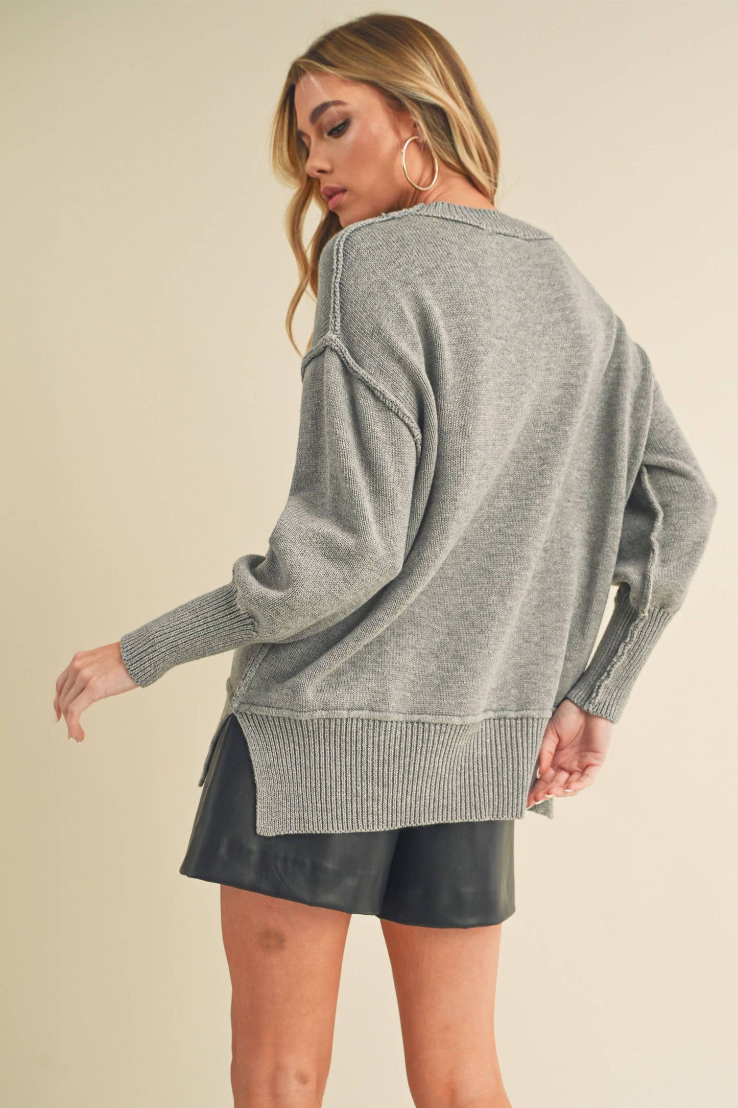 Ina Sweater: Red / Small