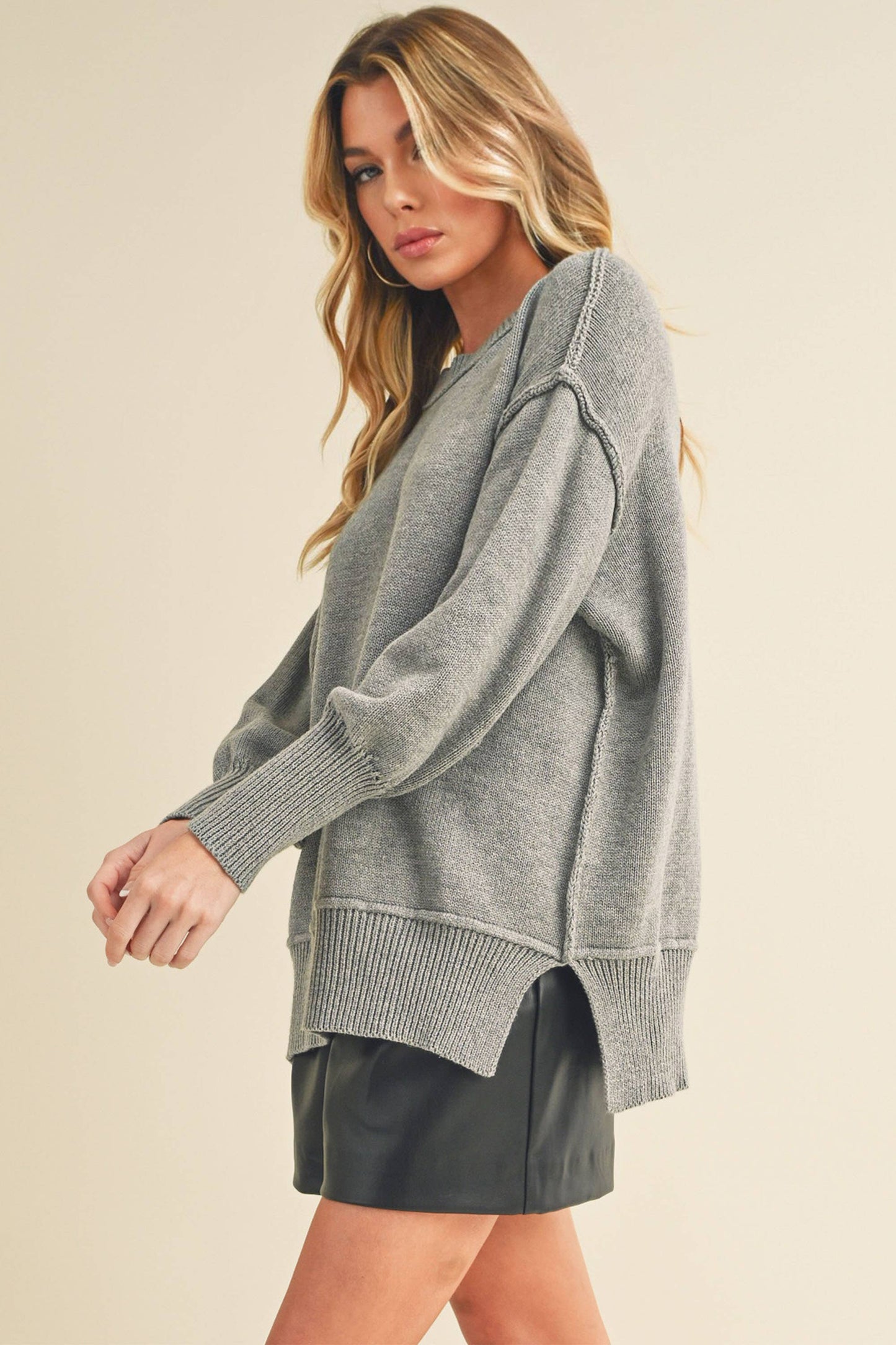 Ina Sweater: Red / Small