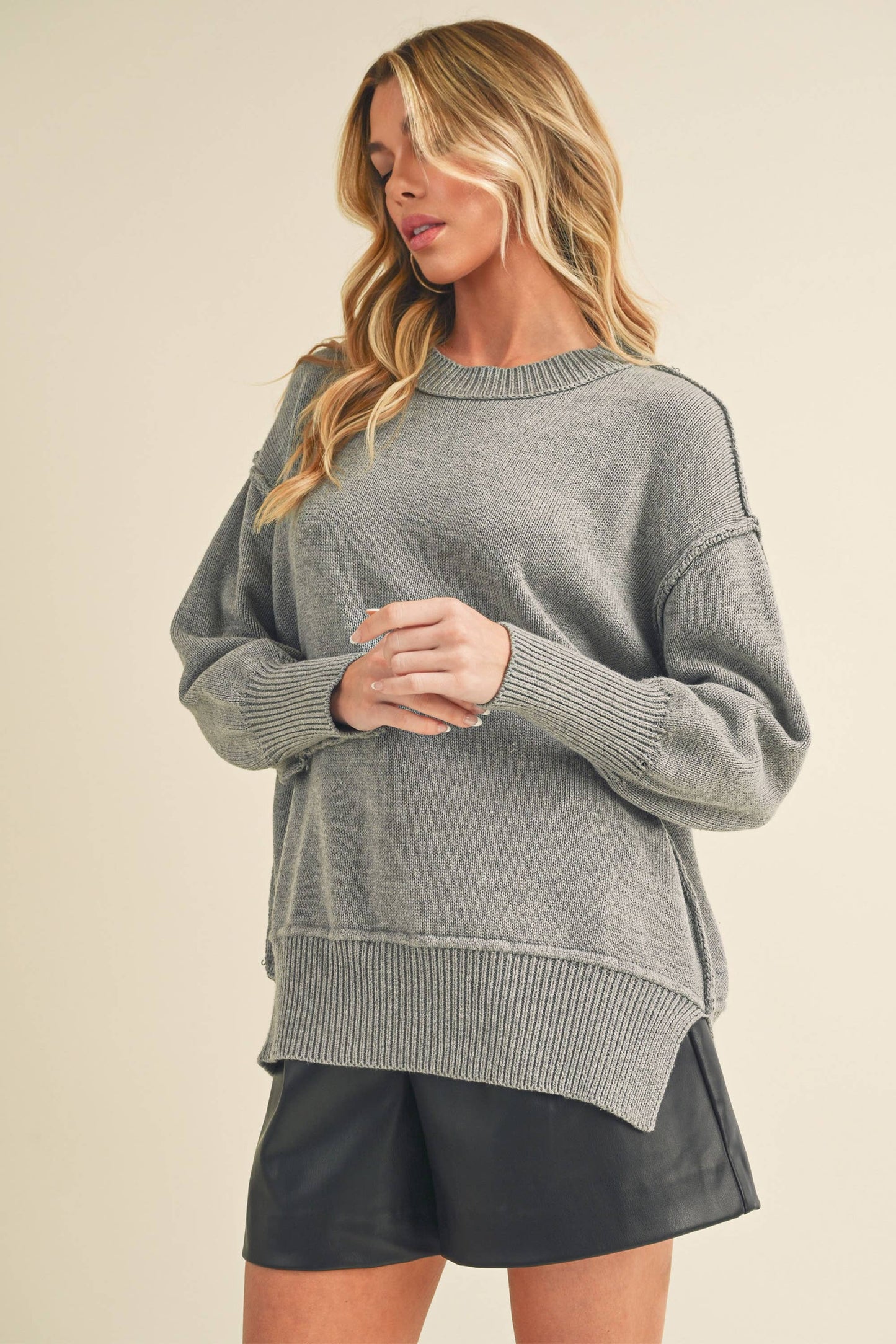 Ina Sweater: Red / Small