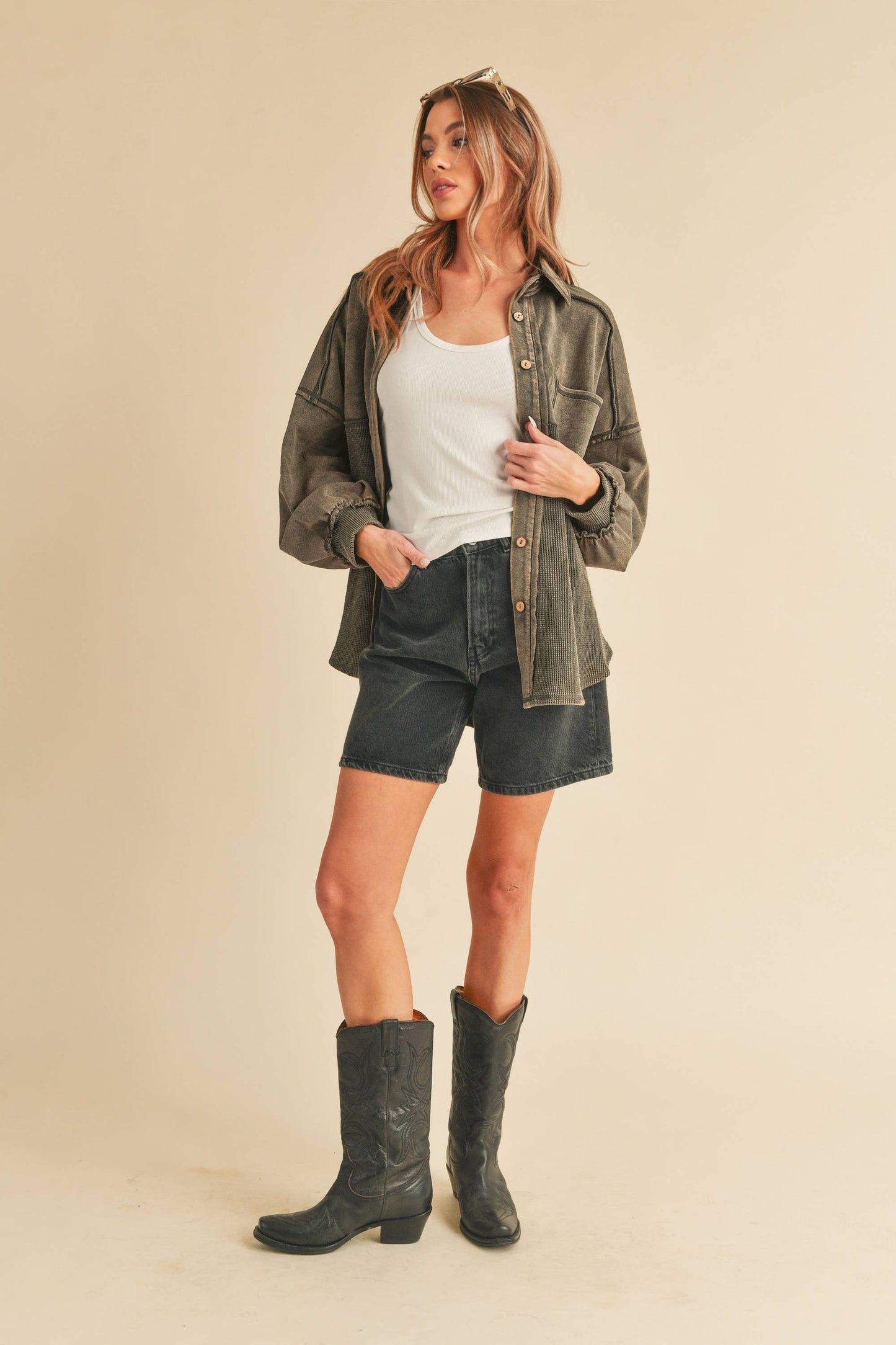 Judie Jacket: Charcoal / S /