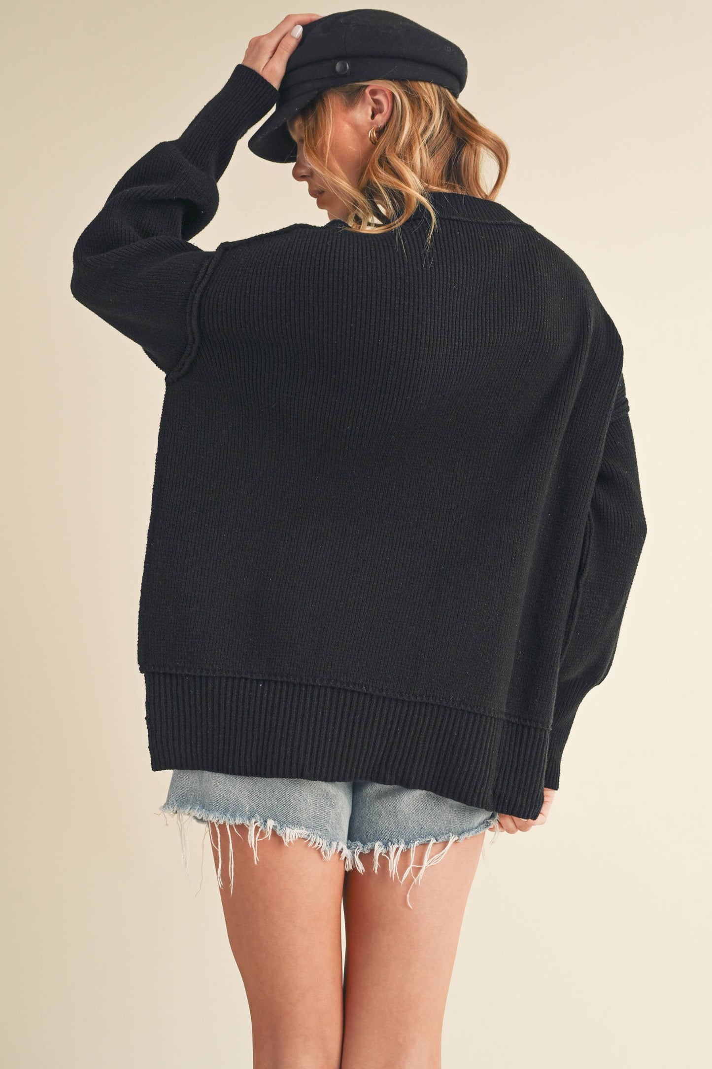 Ina Sweater: Red / Small
