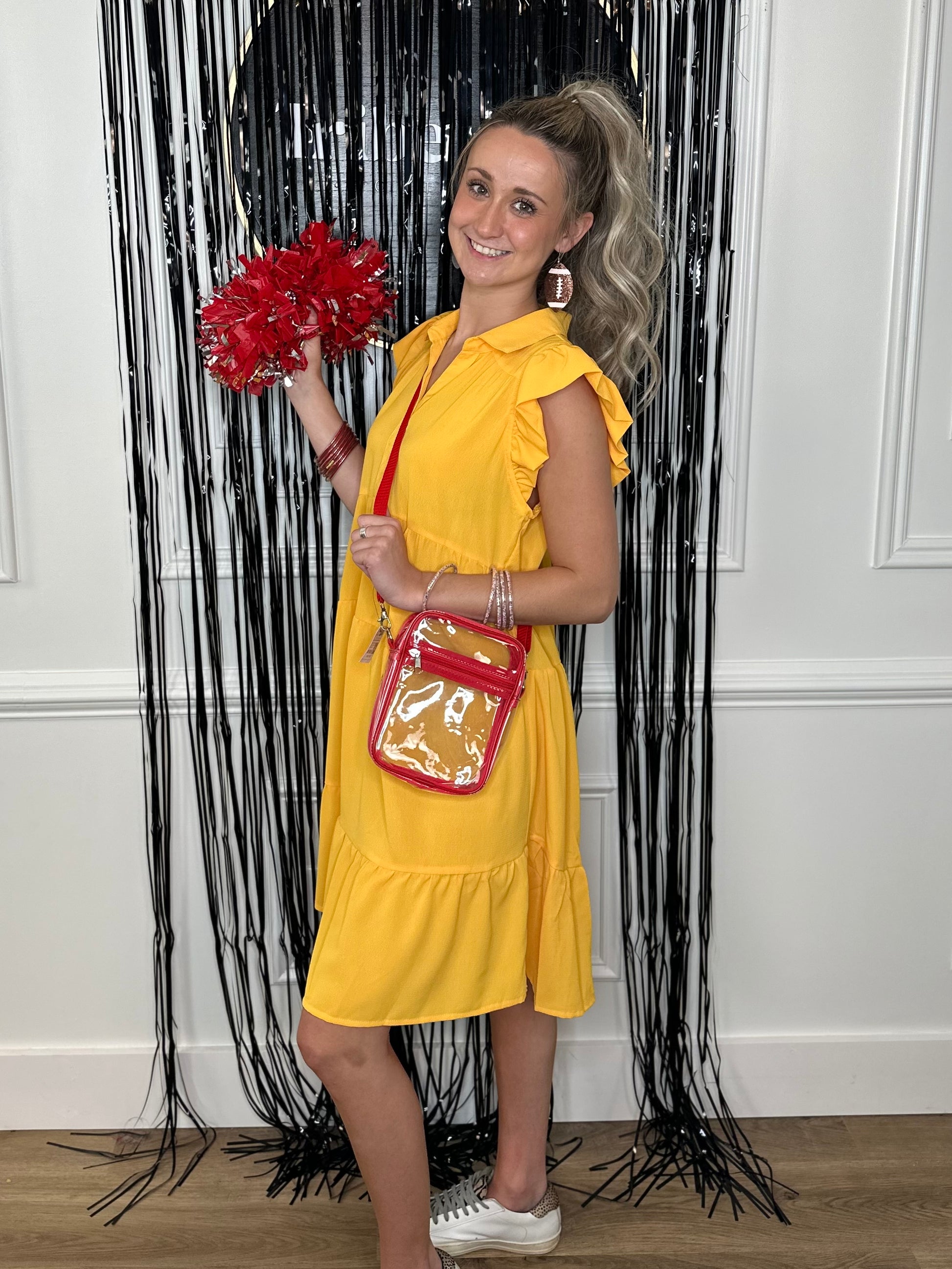 Down, Set, Celebrate Yellow Game Day Dress – Tribe + Co