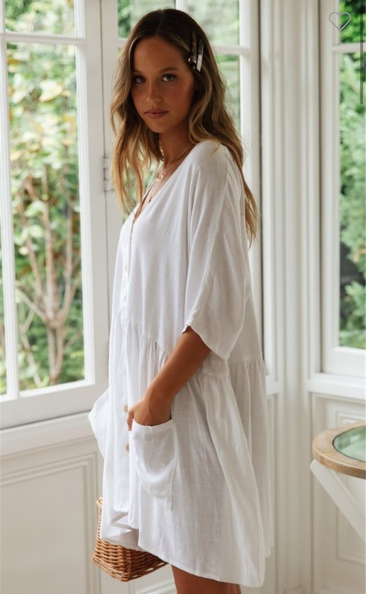 Beach Dress/Cover-Up in White