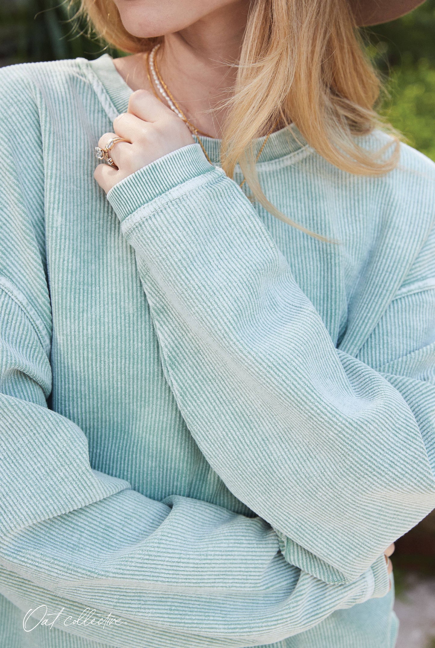 FOOTBALL Thermal Vintage Pullover: LATTE / XL