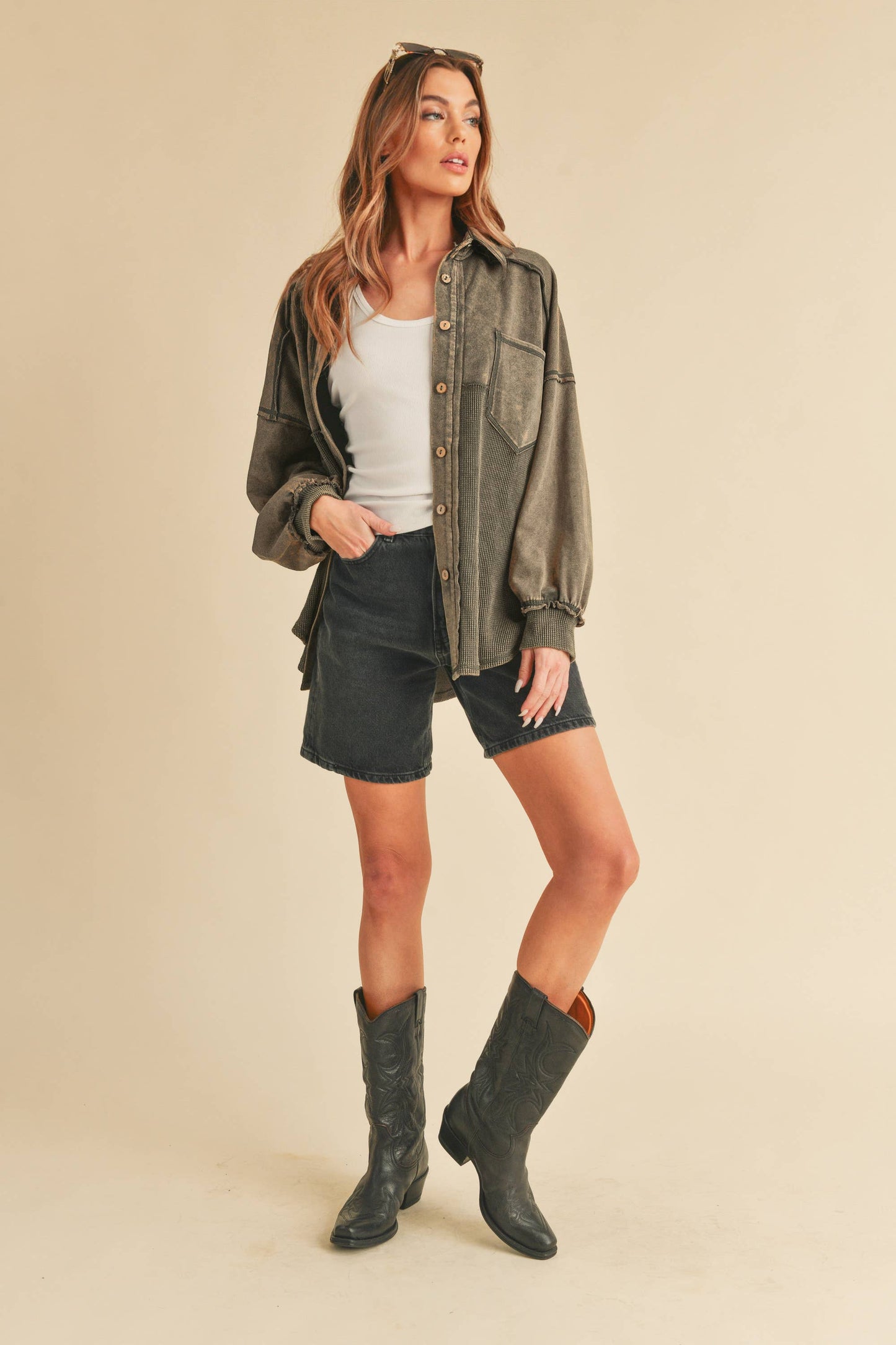 Judie Jacket: Charcoal / S /
