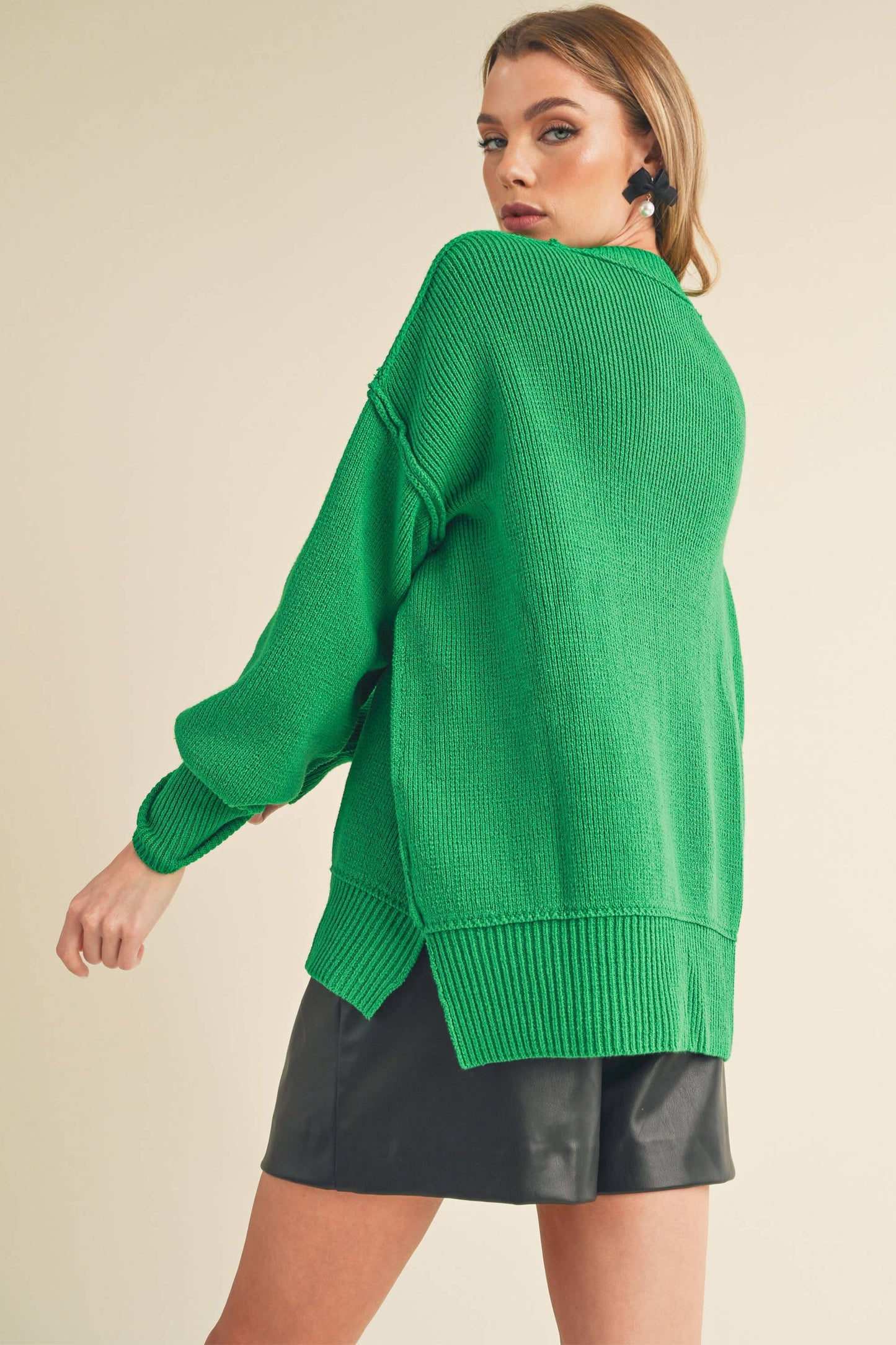 Ina Sweater: Red / Small