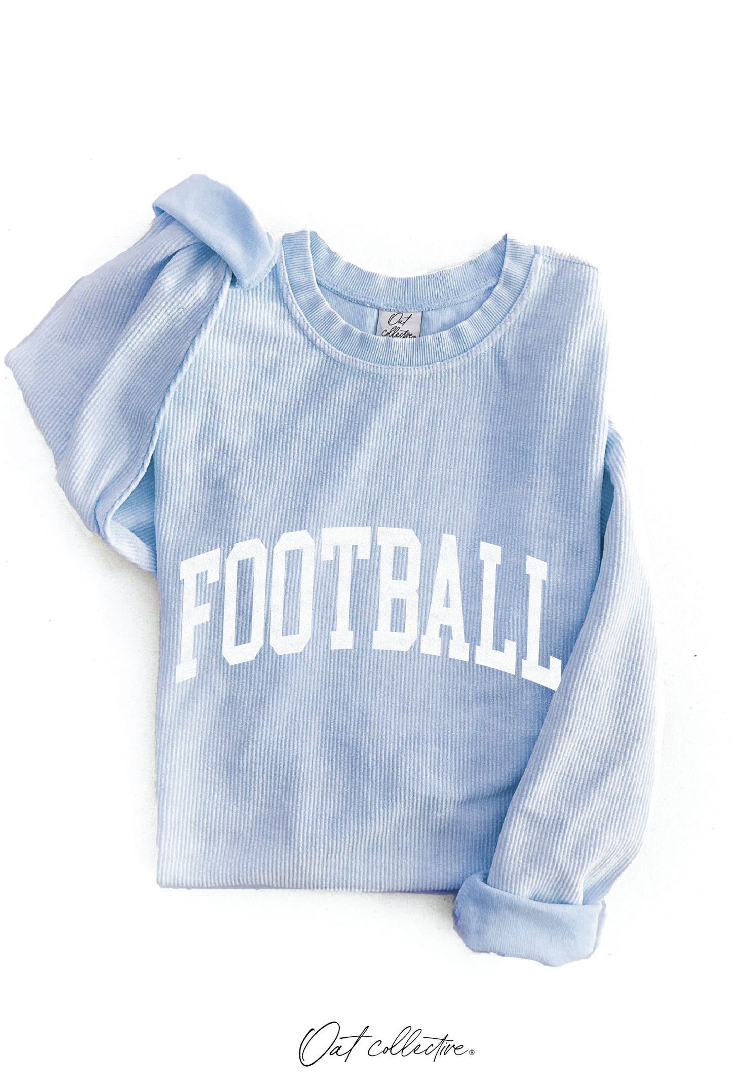FOOTBALL Thermal Vintage Pullover: LATTE / XL